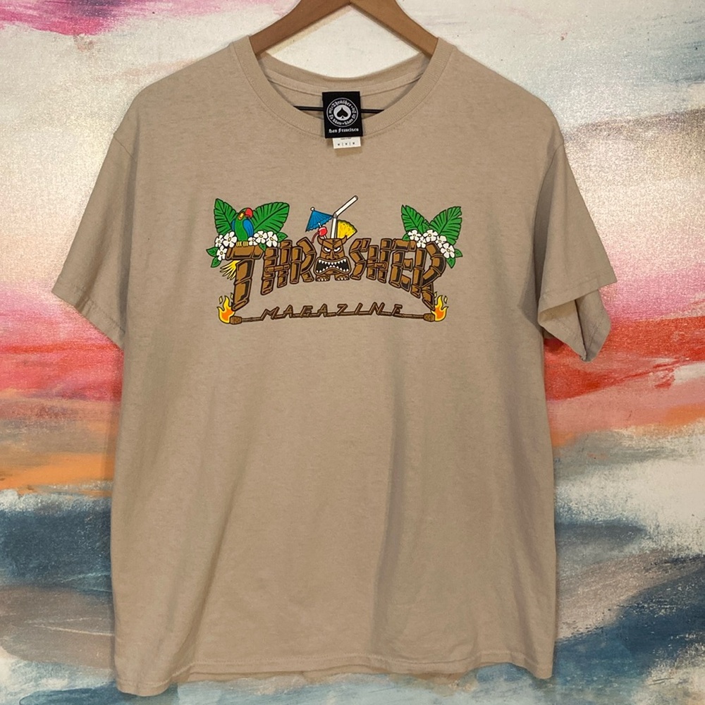 🔥EC🔥Thrasher Magazine 100% Cotton T-shirt.
